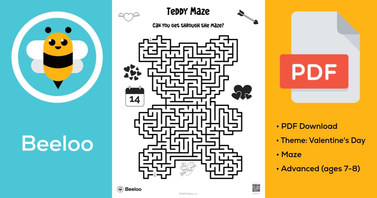 HBD Square Grid Picture • Beeloo Printable Crafts and Activities for Kids